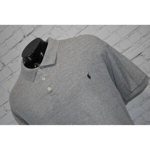 Polo Ralph Lauren Polo Shirt Mens 5XB BIG Gray Short Sleeve Cotton Pony Logo